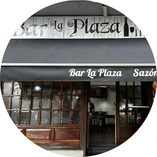 BAR LA PLAZA sazon colombiano logo